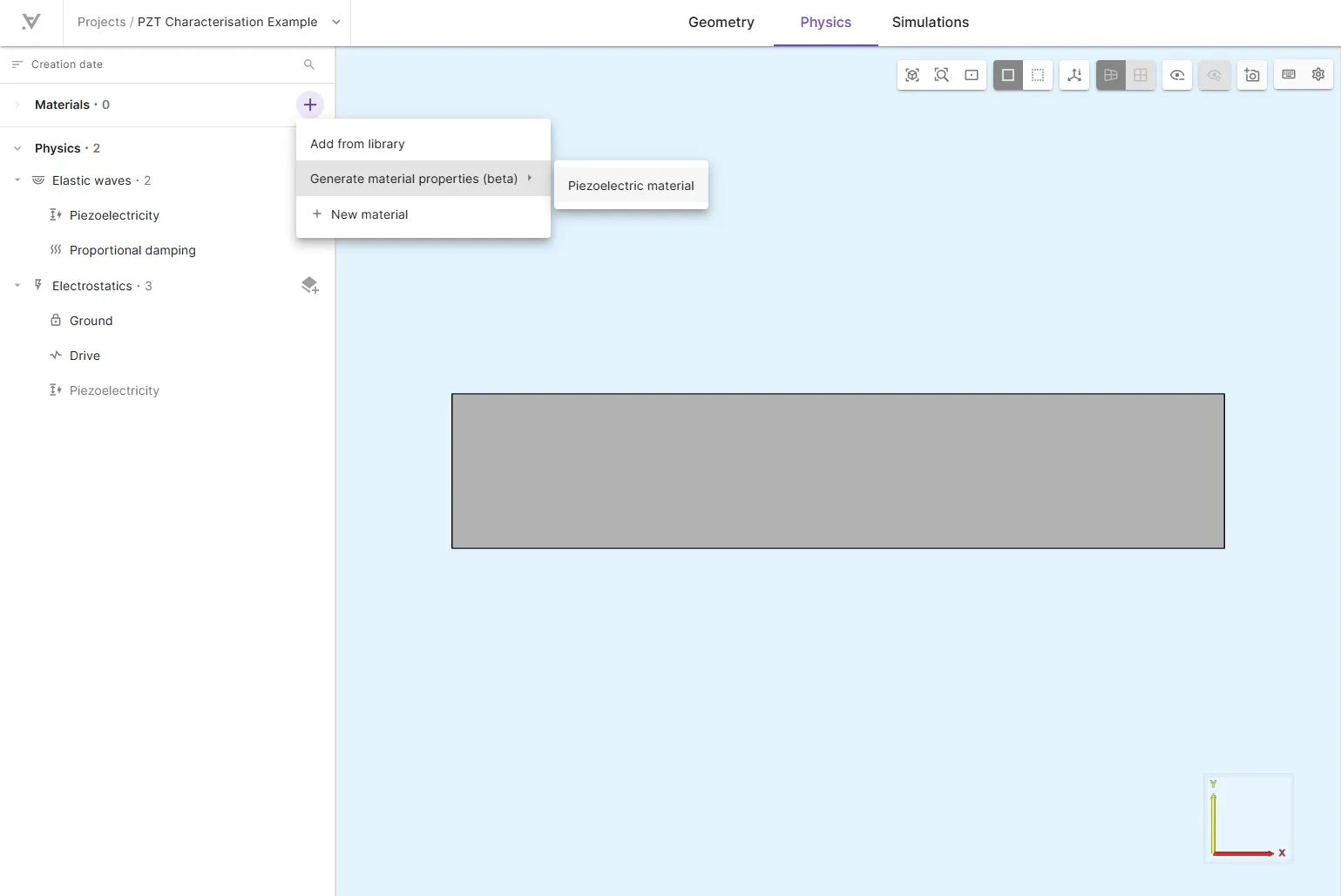 Opening the tool in Allsolve UI