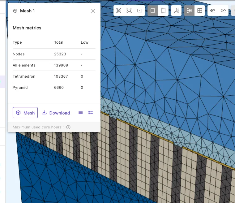Autotransfinite meshing result