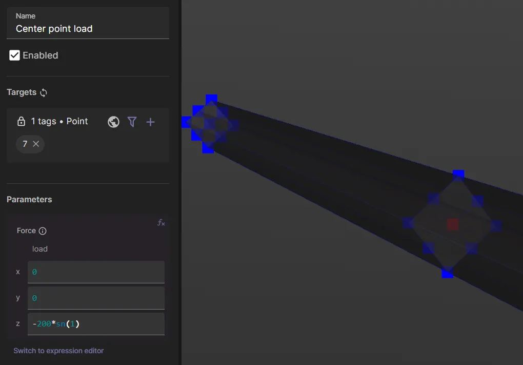 Center point load specifications