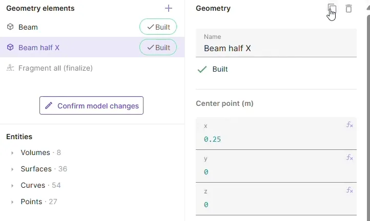 Beam model