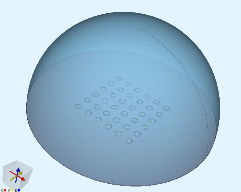 6 x 6 PMUT array model