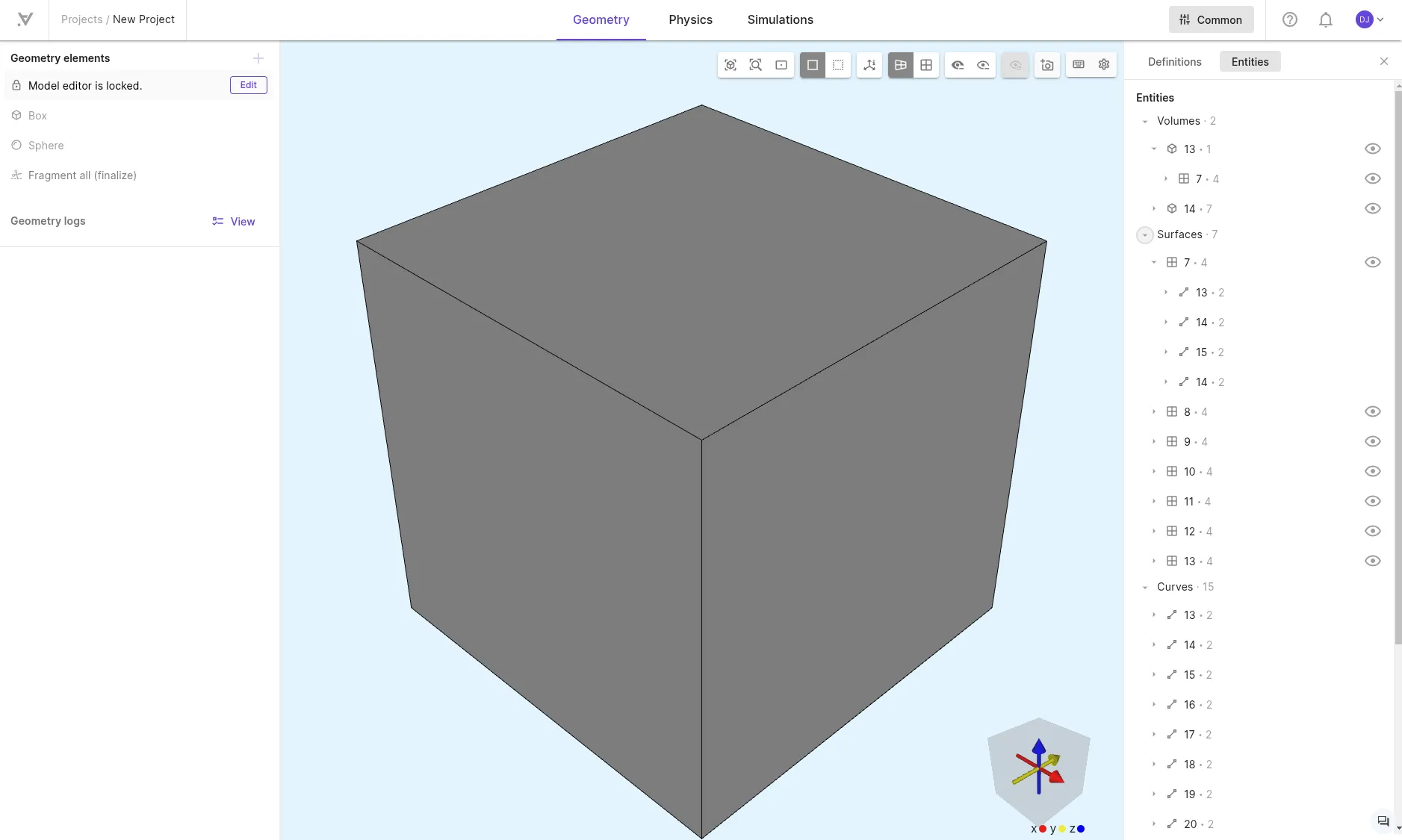 Geometries confirmed