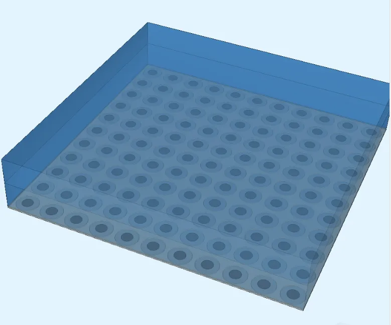 11x11 PMUT array model