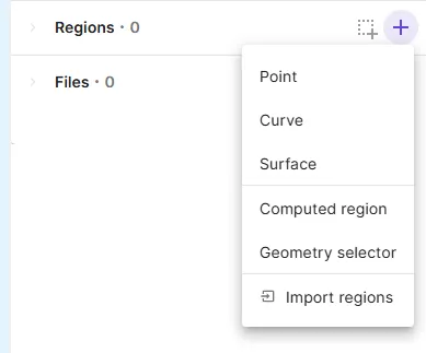 Import regions for imported mesh