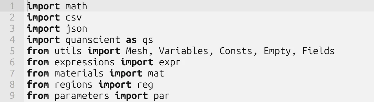 Importing modules