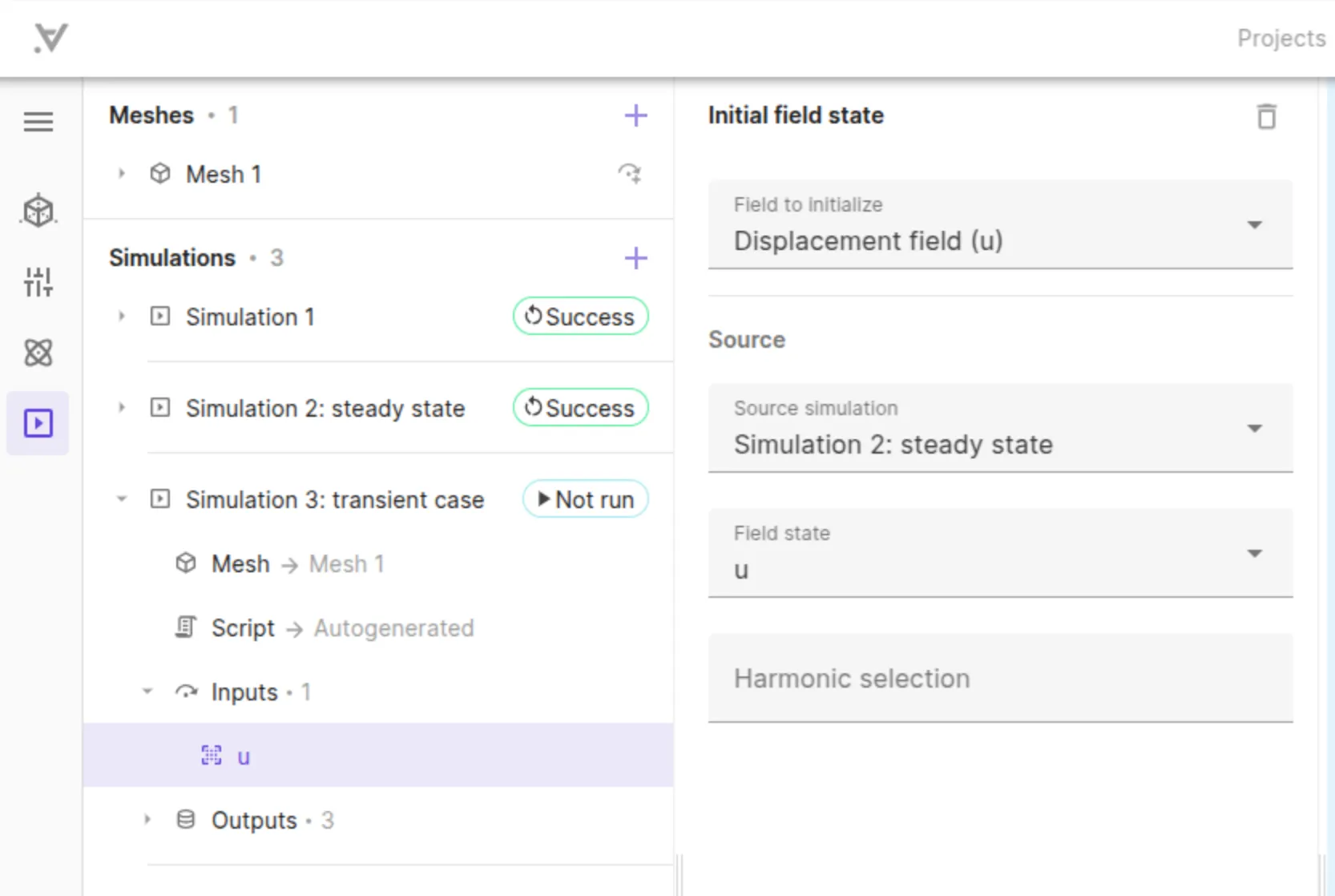 Initial-field-state