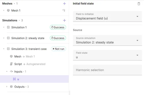 Initial-field-state