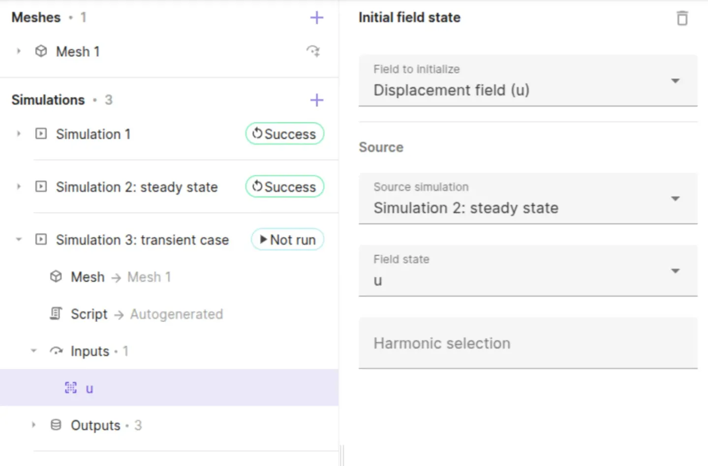 Initial-field-state