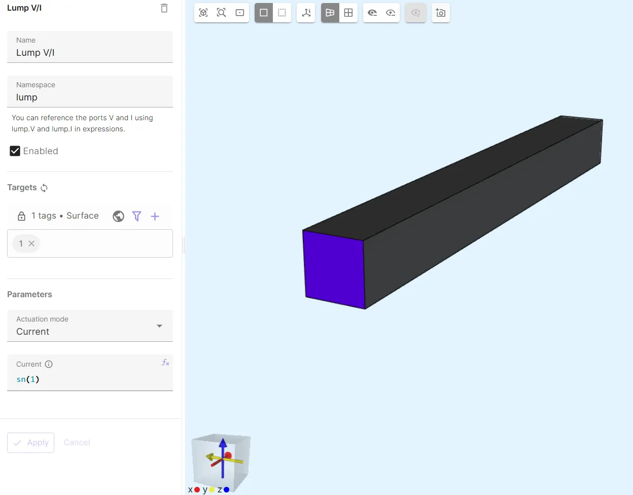 Beam model