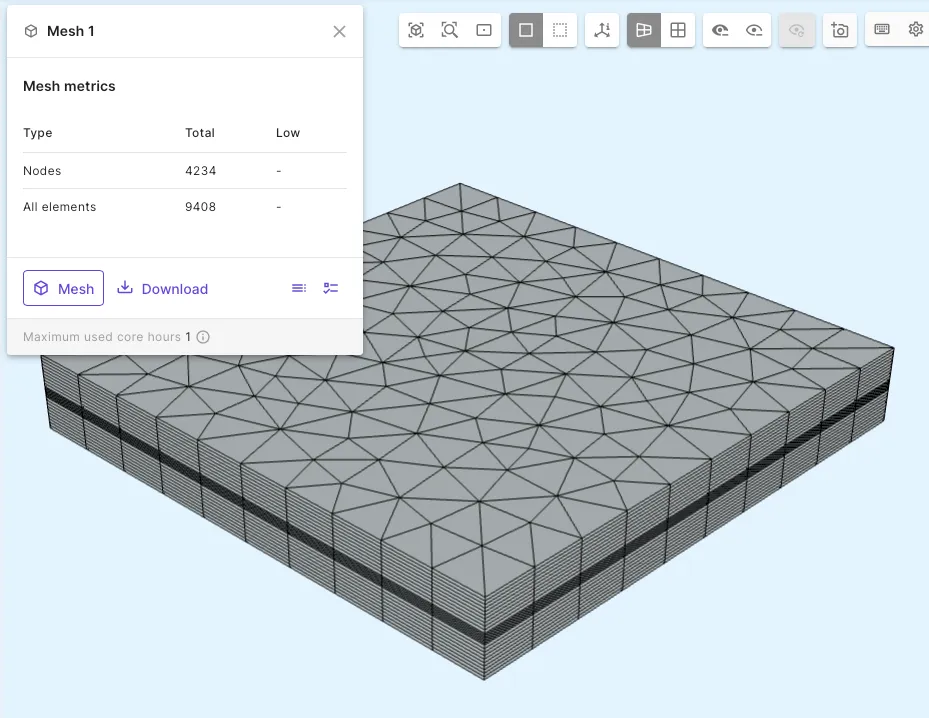 Mesh preview.