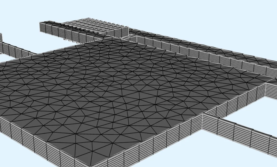 Extruded mesh