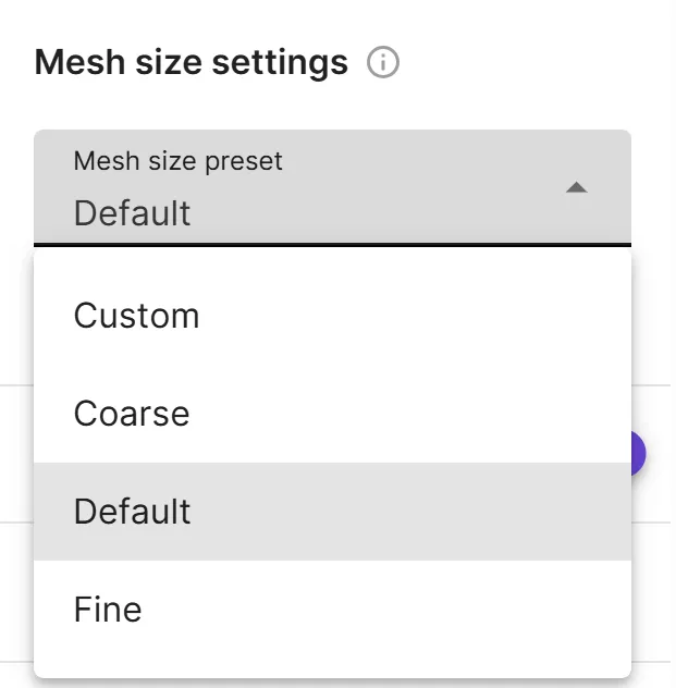 Mesh presets