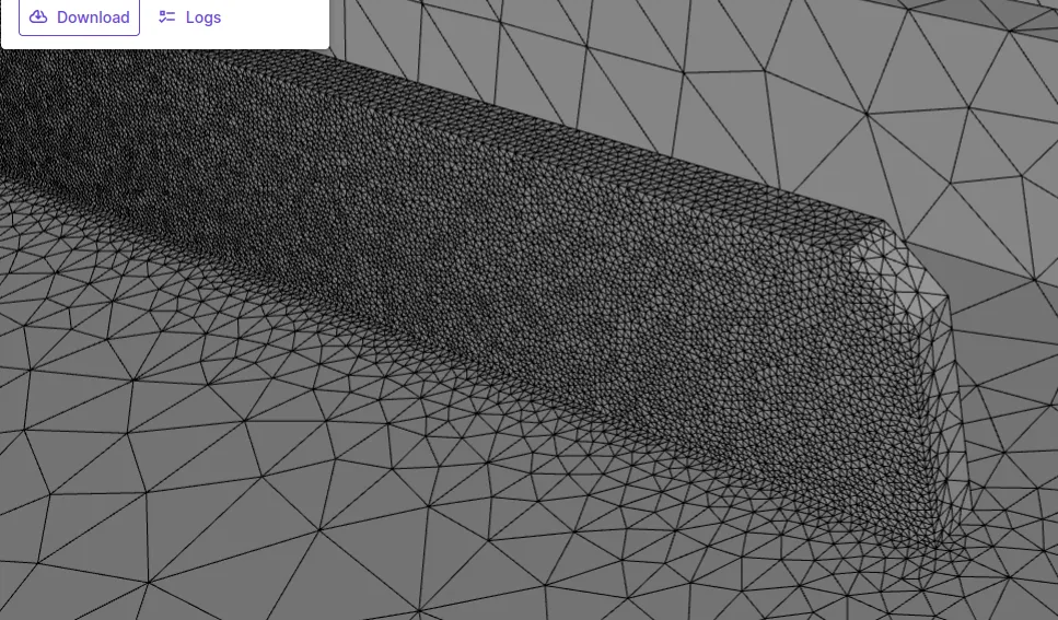 Mesh refinement result (mesh refiner)