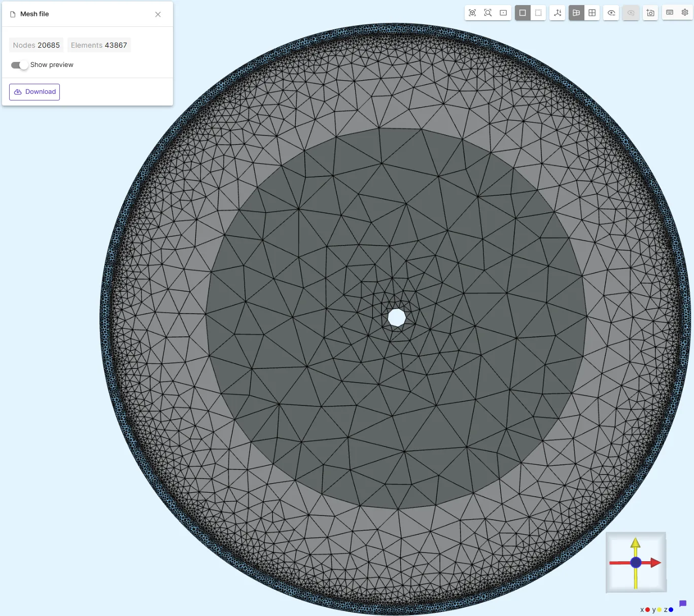 Rotor mesh