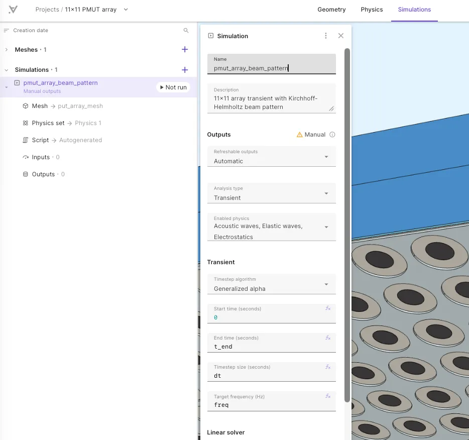 Simulation options