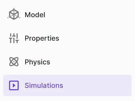 Simulations section