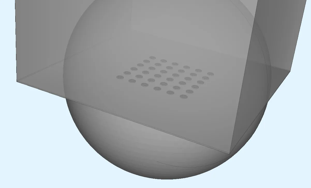 Sphere & 2 boxes