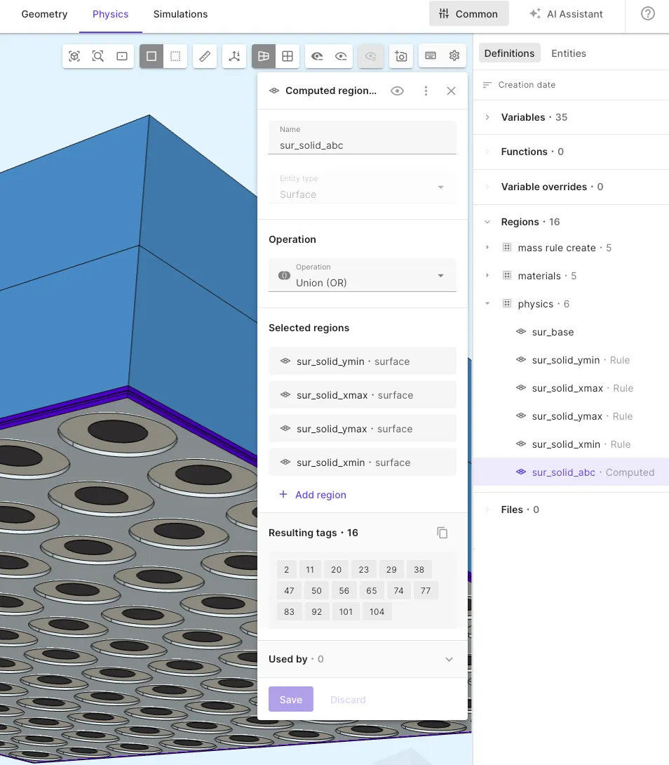 Bounding box selection for sur_solid_abc