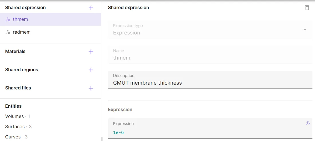 CMUT membrane thickness as a variable