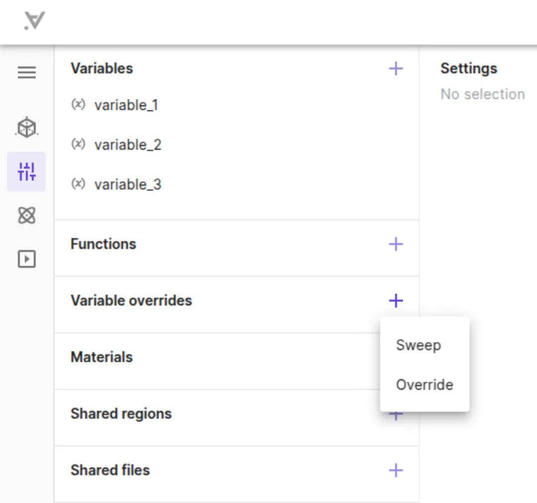 Variable override